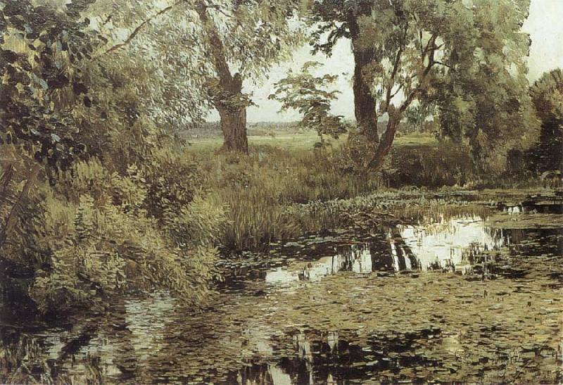 Isaac Levitan Overgrown Pond oil painting picture